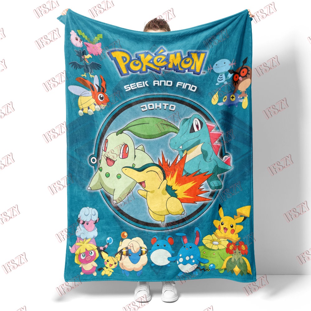 Chăn Bông 4 Kích Thước In Hình pokemon Nhật Bản