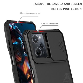 Ốp Điện Thoại Siêu Mỏng Chống Sốc Có Thanh Trượt Bảo Vệ Camera Cho POCO X5 Pro 5G