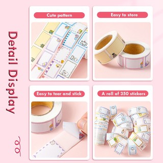 Nhãn Dán Tự Dính Hình Vuông In Tên Kawaii Tự Dính Có Thể Tăng Cường Số Lượng Viết Tay Cho Học Sinh