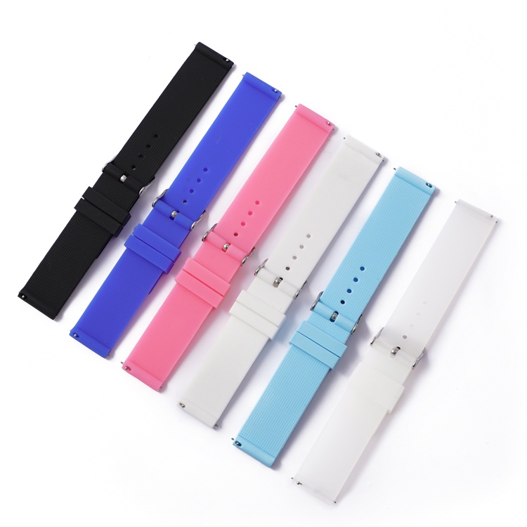 Dây Đeo Đồng Hồ Bằng Silicone Chống Nước Tháo Lắp Nhanh 14mm 16mm 18mm 20mm 22mm 24mm