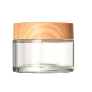 Hộp đựng mỹ phẩm thủy tinh Jay 1PC có nắp đậy cho mẫu trang điểm kem dưỡng da mỹ phẩm