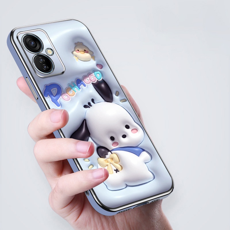 Ốp Điện Thoại Hiệu Ứng Hình Ảnh 3D Cho Infinix Tecno Spark 9T KH6 Họa Tiết Động Vật Và Thực Vật Dễ Thương Slim Bao Gồm Tất Cả Vỏ Điện Thoại Di Động Có Dây Buộc