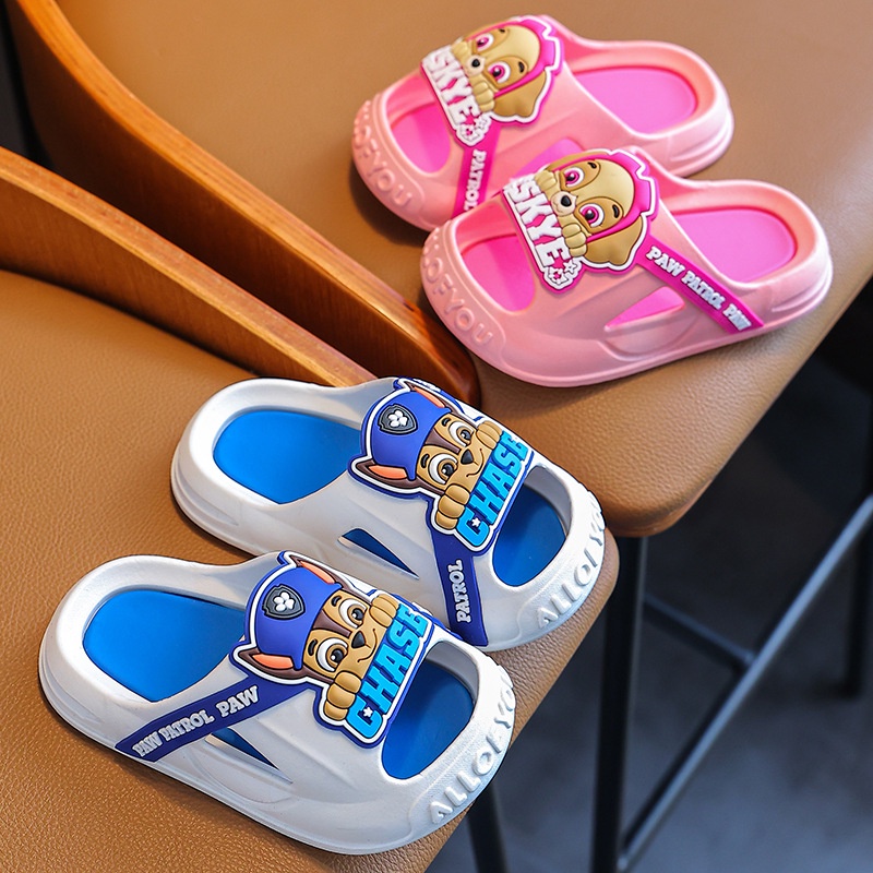 YT2 PAW Patrol Chase Skye Rubble Rocky dép trẻ em Dép bé trai Nhà mùa hè chống trượt phòng tắm bé gái mềm mại Hoạt hình TY2