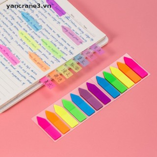 Set 100 Tờ Giấy Ghi Chú Tự Dính Hình Mũi Tên Màu Dạ Quang yancrane3.vn