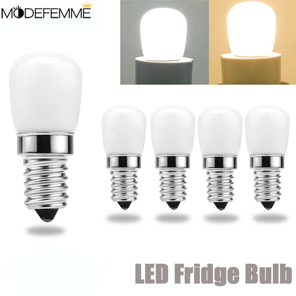 Đèn LED Mini 2W Ánh Sáng Trắng Ấm / Ấm Thay Thế Cho Tủ Lạnh E12 220V SMD