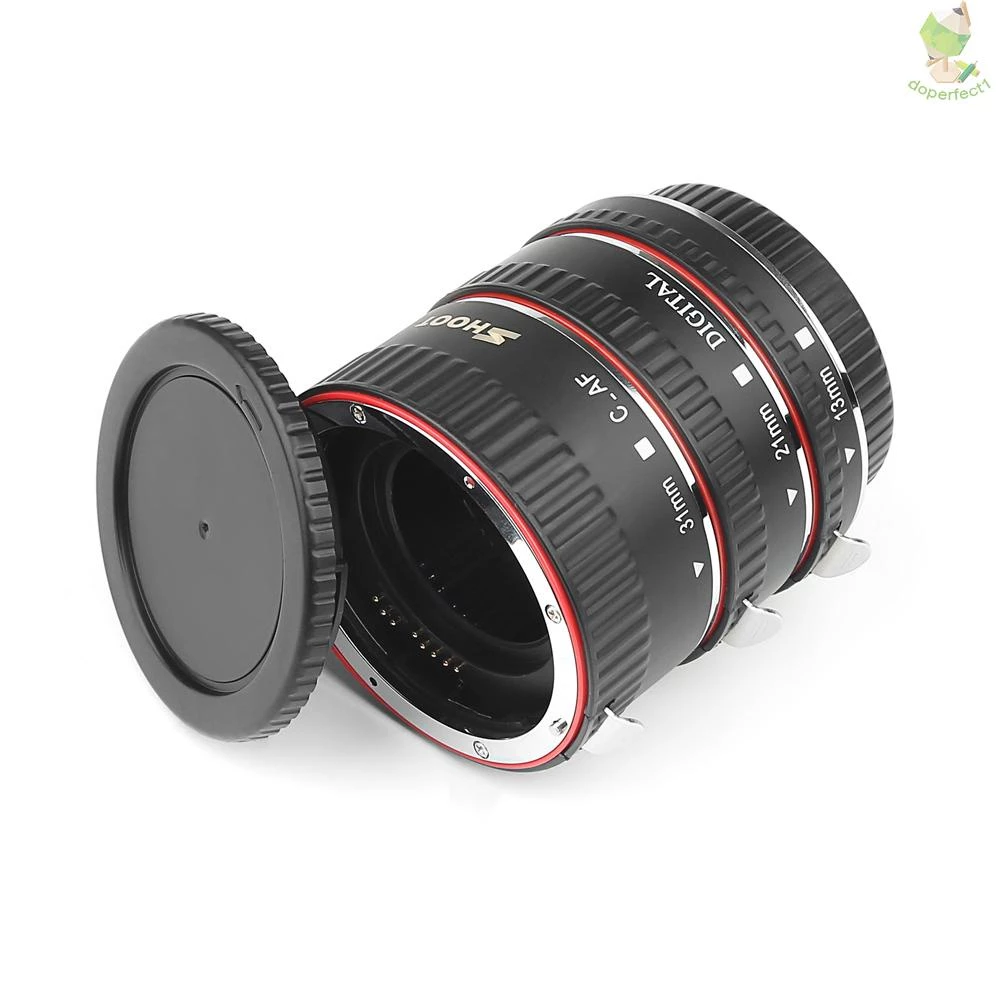 SHOOT XT-364 Auto Focus AF Macro Extension Tube Adapter Ring Set 13mm 21m 31mm Replacement for  EF/E
