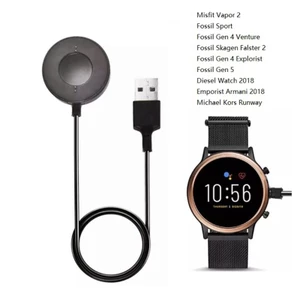 WU 1 Gói Sạc Cho Đồng Hồ Thông Minh Fossil Gen 6 4 5 Cáp Sạc USB Từ Tính