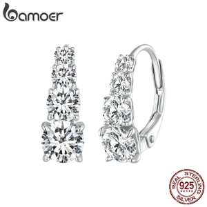 Bamoer Bông Tai Bạc 925 Kèm 4 Khuyên Tai mse023