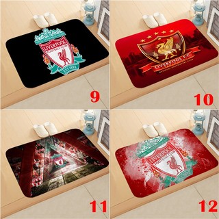 Thảm cửa Câu lạc bộ bóng đá Logo Liverpool Phòng ngủ Văn phòng Trang trí nội thất Thảm trải sàn chống trượt (60x40CM)