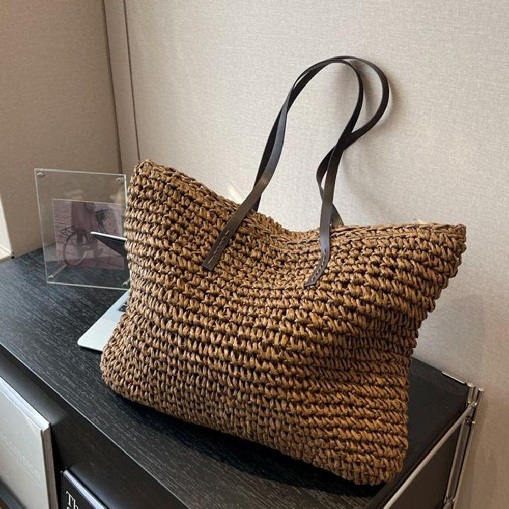 Túi Tote HOBBYIN Thời trang mùa hè Bãi biển Phong cách đơn giản