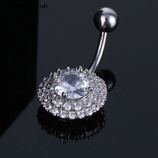 Khuyên Rốn Bằng Thép Không Gỉ Hình Hoa Đính Đá Zircon Quyến Rũ