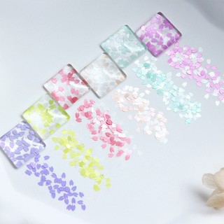 Hộp Kim Tuyến Hình Hoa Anh Đào Bằng Nhựa Resin Trang Trí Móng Tay DIY