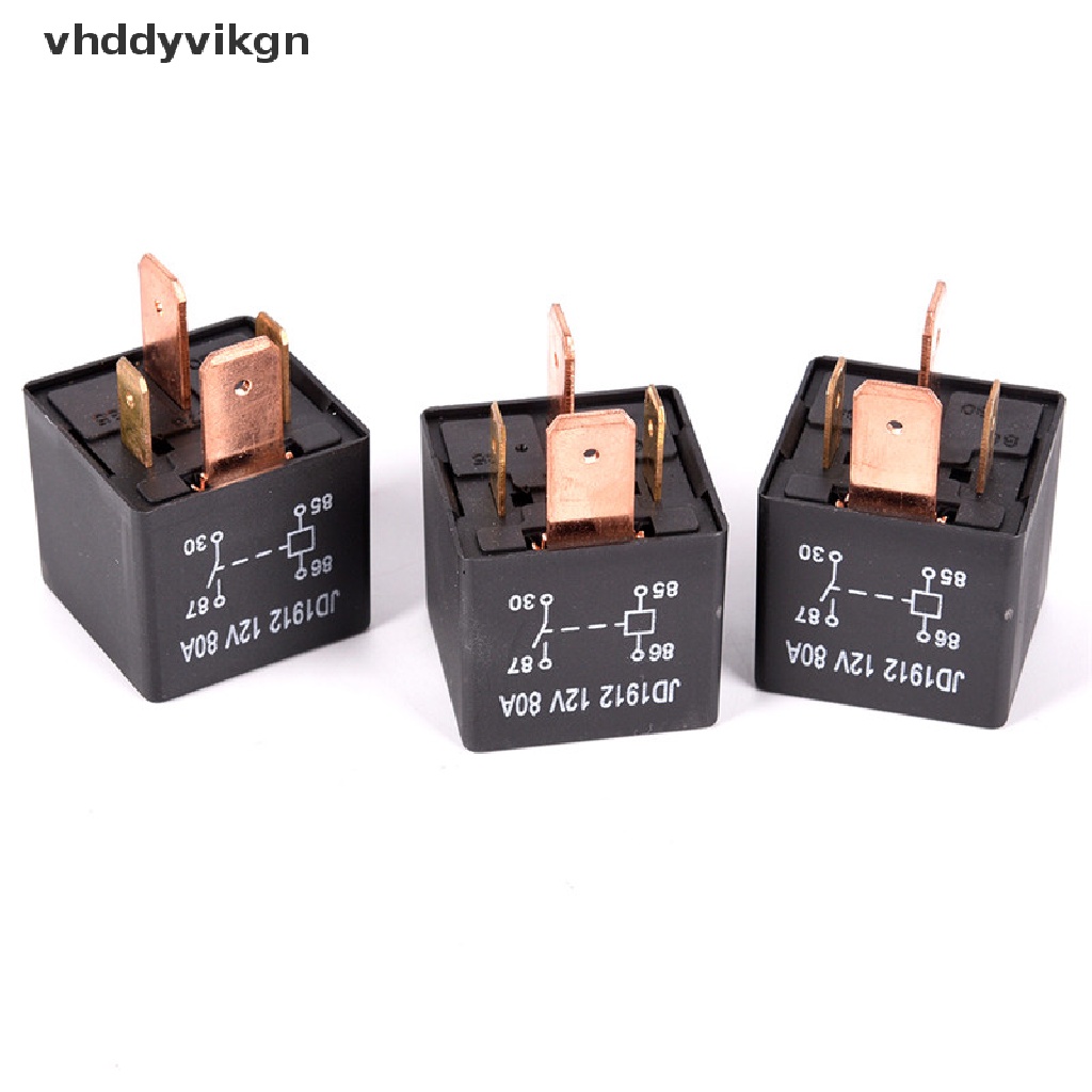 Rơle hạng nặng 4Pin 24V 12V 80A JD1912 Chống nước cho ô tô