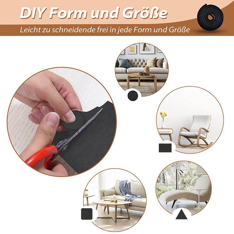 3 Cuộn Vải Nỉ Tự Dính (100X10 cm + 100X5 cm + 100X2 cm), 5Mm Tự Dính Cho Ghế Tự Làm