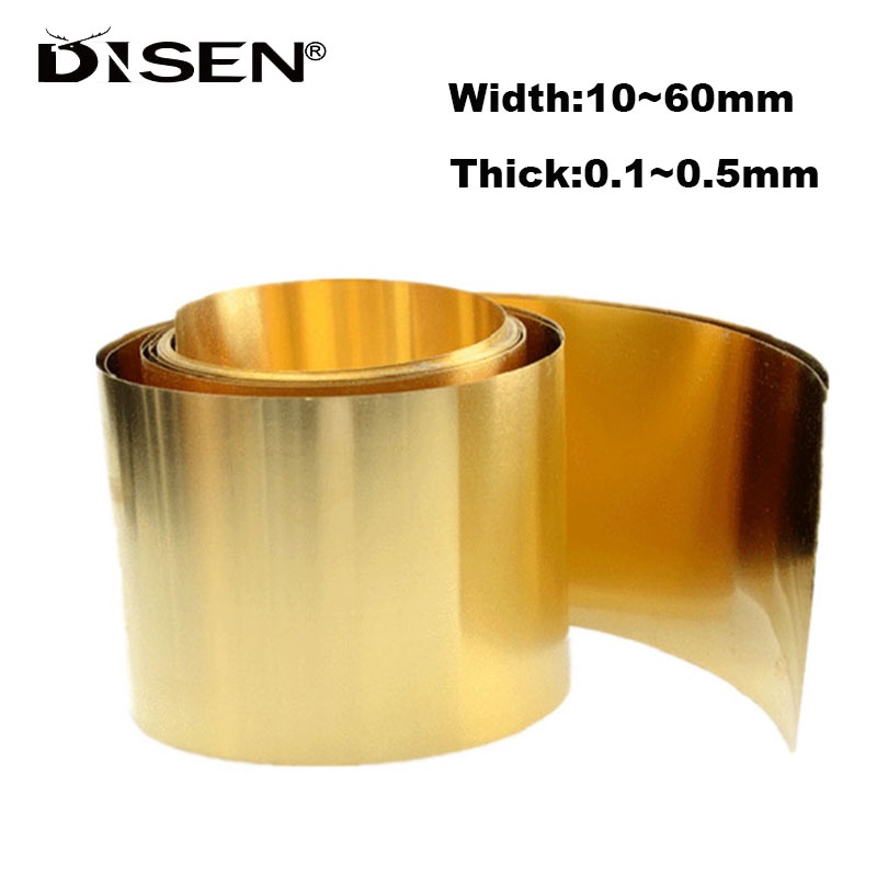 Độ dày 1M 0,1 / 0,2 / 0,3 / 0,4 / 0,5mm Dải tấm đồng thau