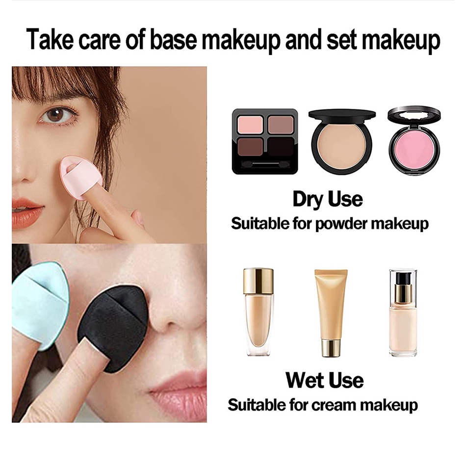 Mút Trang Điểm Mini Thiết Kế Đầu Mút Tán Kem BB Tiện Lợi Dễ Dùng