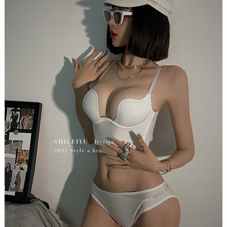 Áo Lót Nâng Ngực 3 / 4 cup Chữ u Mềm Mại Thời Trang Quyến Rũ Cho Nữ