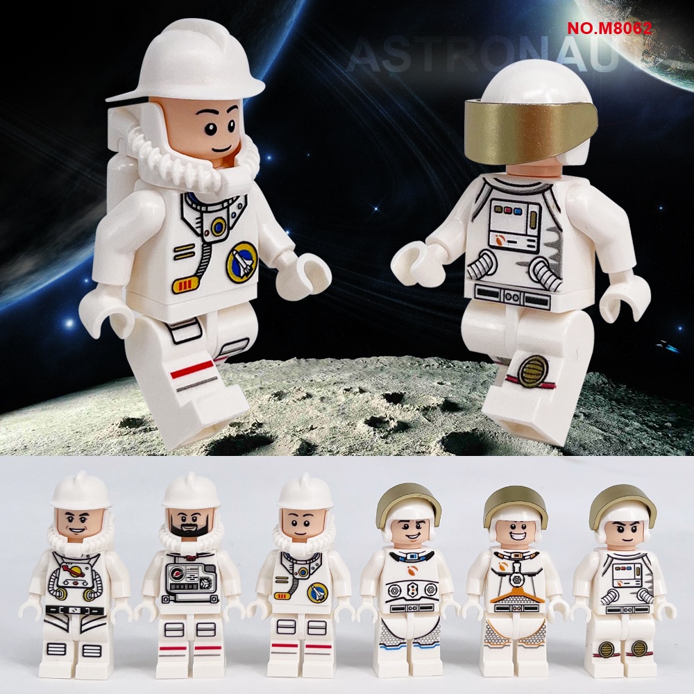 Set 6 Mô Hình Mô Phỏng Phi Hành Gia Cho Bé