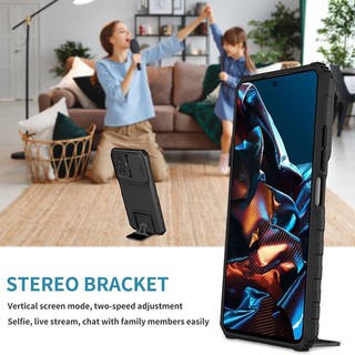 Ốp Điện Thoại Siêu Mỏng Chống Sốc Có Thanh Trượt Bảo Vệ Camera Cho POCO X5 Pro 5G