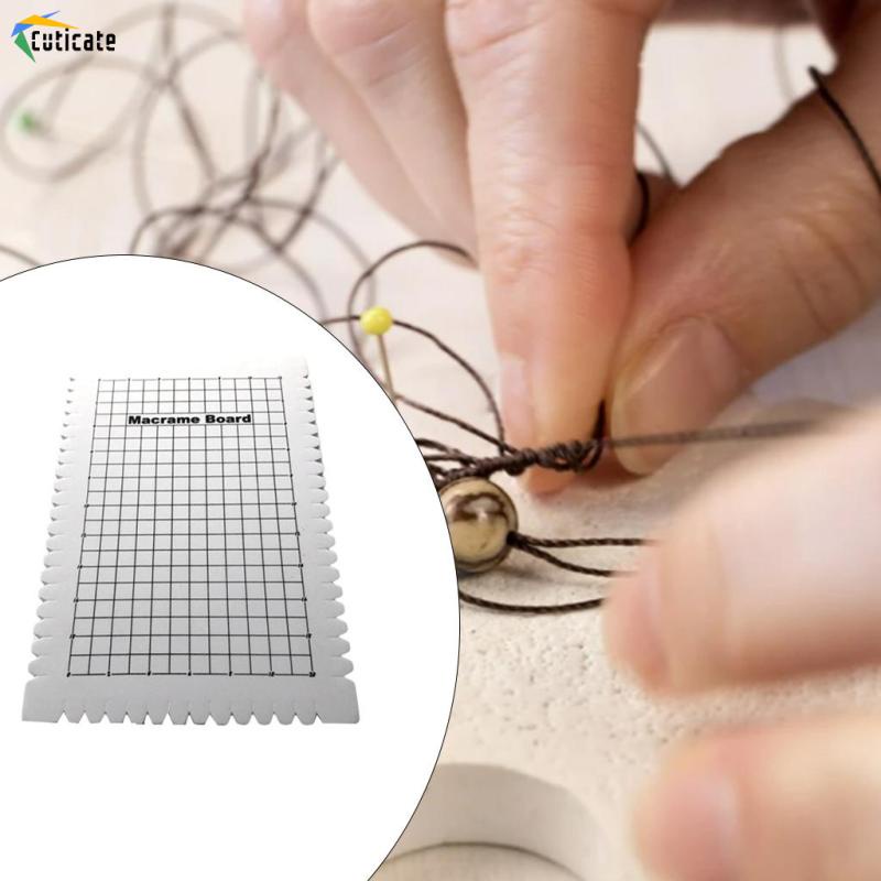 [Cuticate]Bảng macrame gỗ Cuticate 6.29x9.64x0.78in thắt dây trang trí thủ công DIY