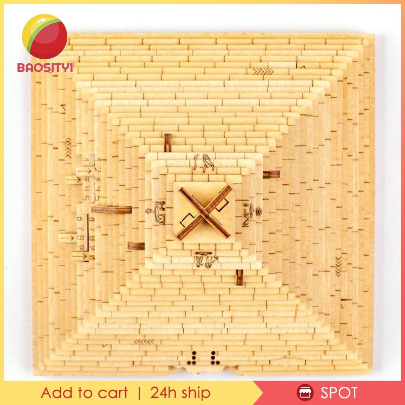Wooden Quest Pyramid Puzzle Box Disassemble for Festival Gift ...