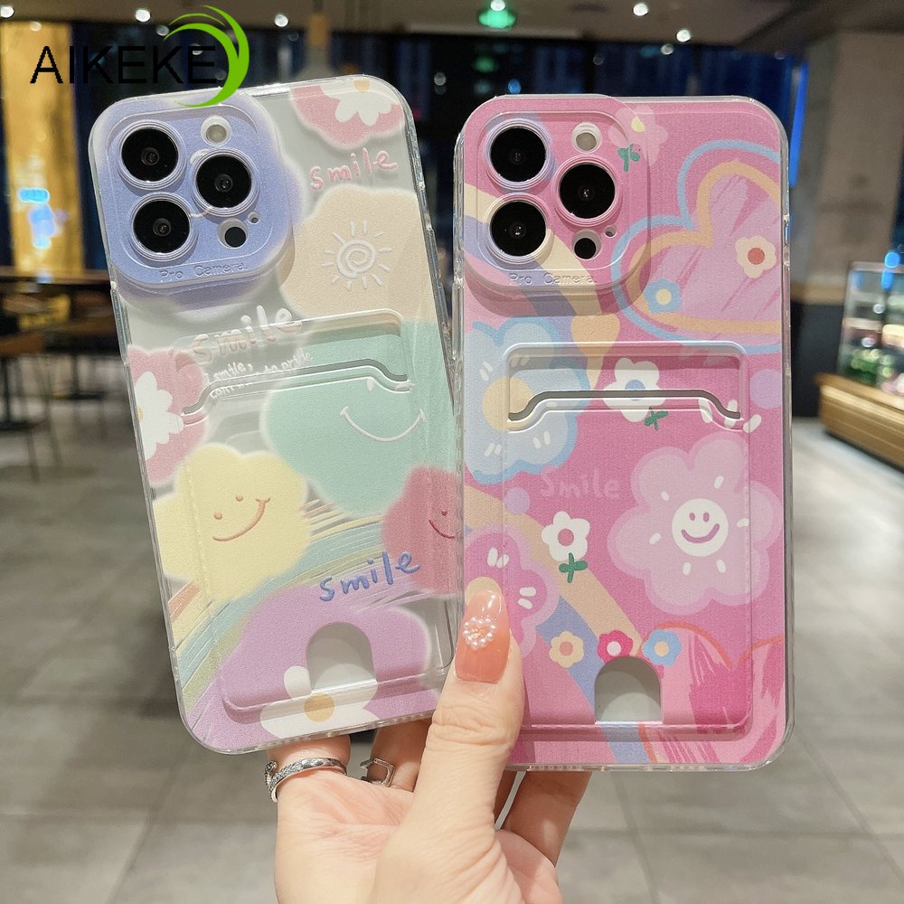 Ốp Điện Thoại Mềm Trong Suốt Có Ví Đựng Thẻ Cho iphone 14 13 12 11 Pro Xs Max XR X 8 7 6 6S 14 Plus 13 12 Mini SE 2020 2022