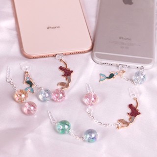 Nút Chống Bụi Lỗ Cắm Điện Thoại Di Động / Cáp Sạc / Truyền Dữ Liệu Hình Quả Cầu Pha Lê Ji Pha Lê Chống Bụi diy