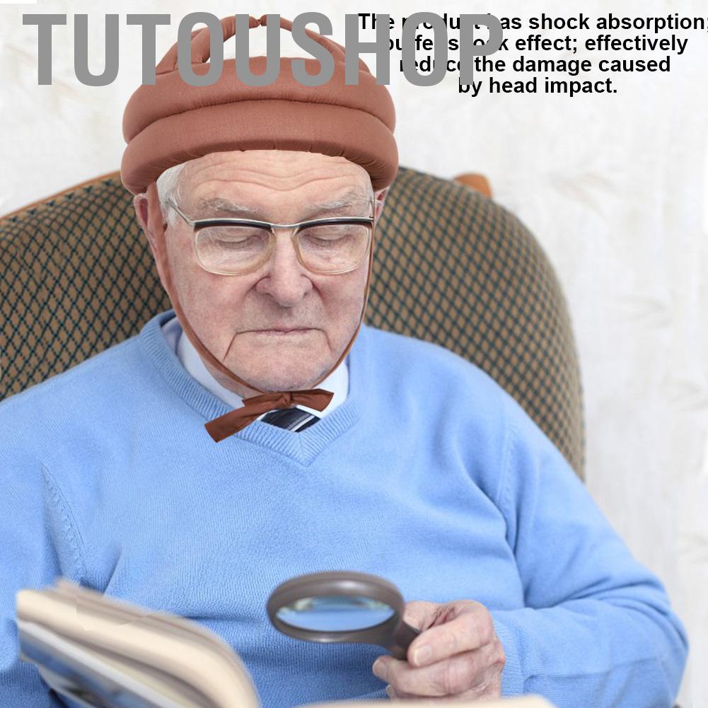 Tutoushop Protective Hat Elder Head Cap Safety Helmet Old Man Anti ...