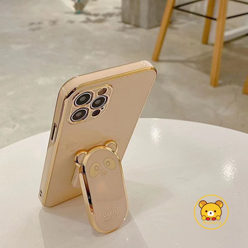 Giá Đỡ Điện Thoại Dạng Gập Hình Gấu Trúc Dễ Thương