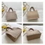 Túi đựng đồ ăn trưa CHEESELY Canvas Satchel Dung tích lớn Flax Nữ Tote