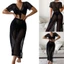 PCF * Hai Miếng Bikini Che Cho Nữ Phối Dây Crop Top Nhìn Xuyên Qua Quần Dài