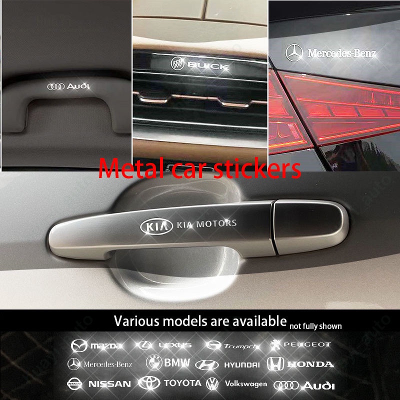 Metal Car Sticker Badge Decoration High-end Distinguished for Honda Civic Jazz Fit Spirior Accord Vezel Brio Shuttle Cr-V City Hr-V