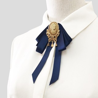 Nơ Cài Cổ Áo Màu Trơn Phong Cách Anh Quốc Vintage Thời Trang