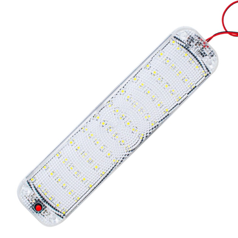 Fol 72LED 12V-80V LED Xe Nội Thất Mái Vòm Trần Đèn Đọc Sách Nội Thất Ô Tô Đèn Mái Nhà Có Bật Công Tắc