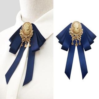 Nơ Cài Cổ Áo Màu Trơn Phong Cách Anh Quốc Vintage Thời Trang