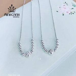 Dây Chuyền Bạc Trẻ Em Bé Gái Chuỗi Bi - Minh Canh Jewelry