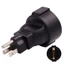 Bộ chuyển đổi nguồn BTM Nam sang Nữ 110-250V Điện áp rộng 3pin US Cắm vào EU 3pin Đen