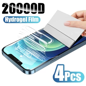 4 Mặt Trước Full Cover Hydrogel Phim Trên Cho iPhone 14 13 12 11 Pro Max Plus Mini Mặt Sau Bảo Vệ Màn Hình Cho iPhone 7 8 6 6S Plus SE 2022 2020 14Plus 13Mini 12Mini Không Kính