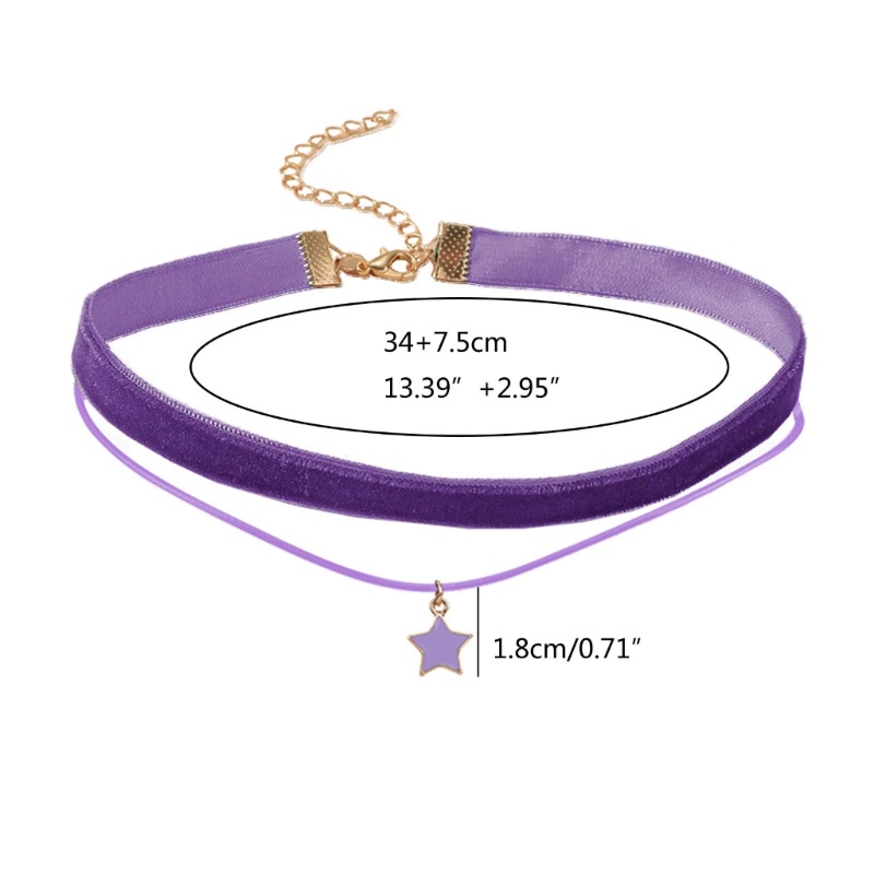 Coo Vòng Cổ choker Nhiều Lớp Hình Ngôi Sao Năm Cánh Phong Cách vintage Thời Trang Dành Cho Nữ