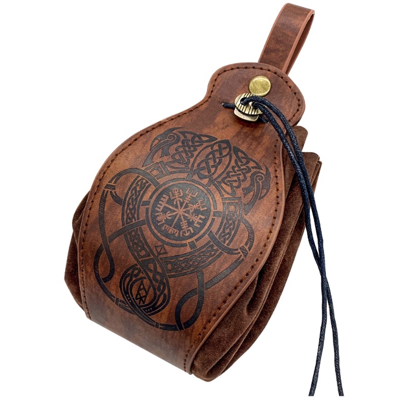 Mon PU Da Dây Rút DND-Dice Túi RPG-Dice Túi Có Thể Gập Lại Khay Và Túi