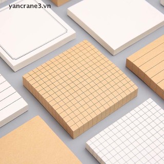 3.vn Giấy ghi chú ca rô màu trơn Tiện lợi cho văn phòng / trường học