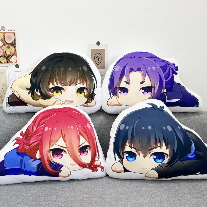 Gối Nhồi Bông Mềm Mại Hình Anime Blue Lock HT3 TH3 Trang Trí Nhà Cửa