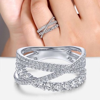 S925 Bạc Zircon Nhẫn Đơn Giản Trang Sức Thời Trang Sinh Viên Nhẫn Cưới Nữ Bán Buôn Quà Tặng