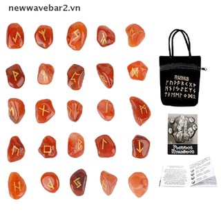 [Mới] Đá Rune Đá Rune Có Túi Bảo Quản Witches Runes Set Đá Bói Toán Pha Lê Tự Nhiên Để Cân Bằng Thiền.