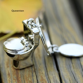 Queenten Dễ Thương Nhà Vệ Sinh Mãi Mãi Móc Khóa Kim Loại Móc Khóa Keyfob Quà Tặng Sáng Tạo QT