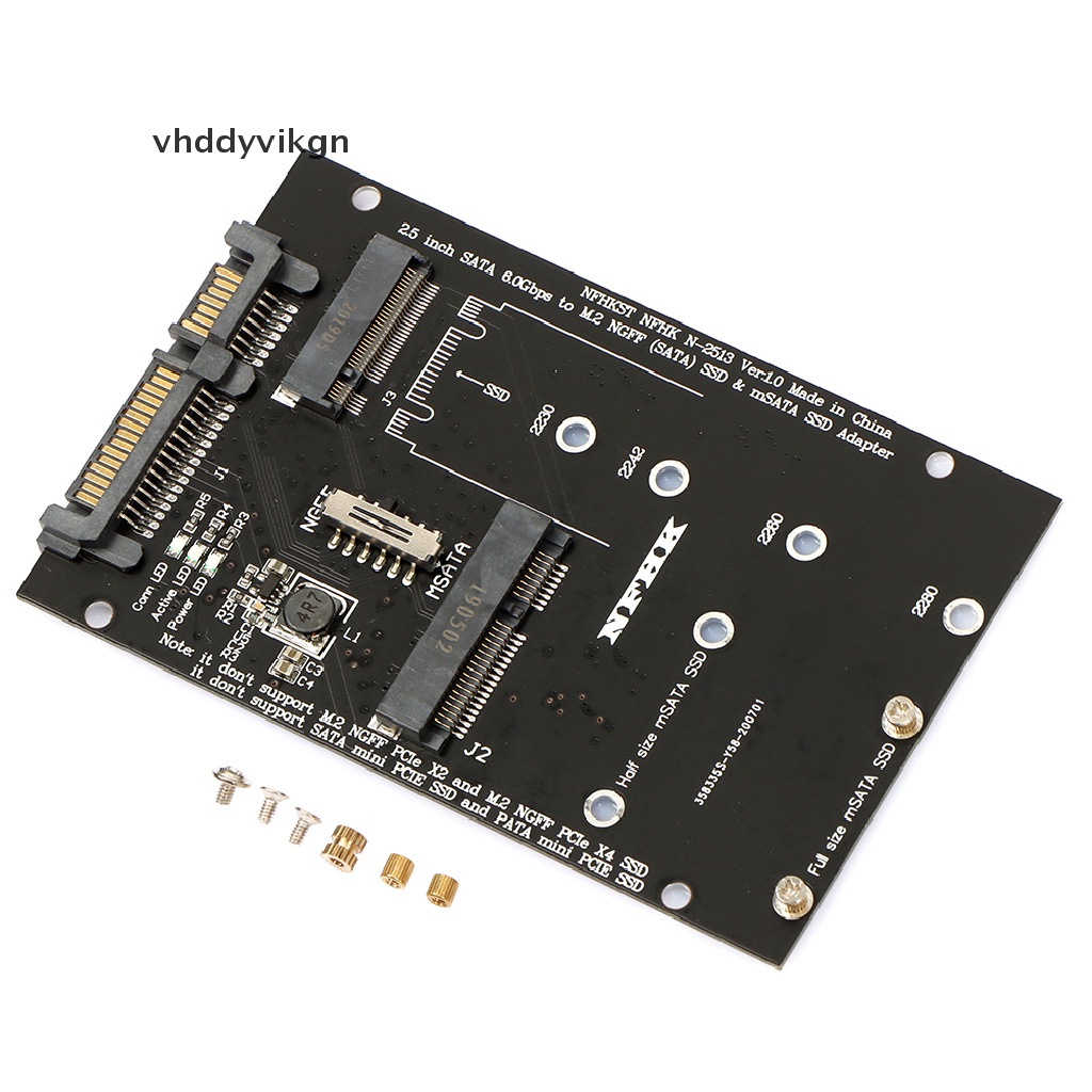 Card Chuyển Đổi VHDD NGFF MSATA SSD Sang SATA Trong Cho PC  Laptop