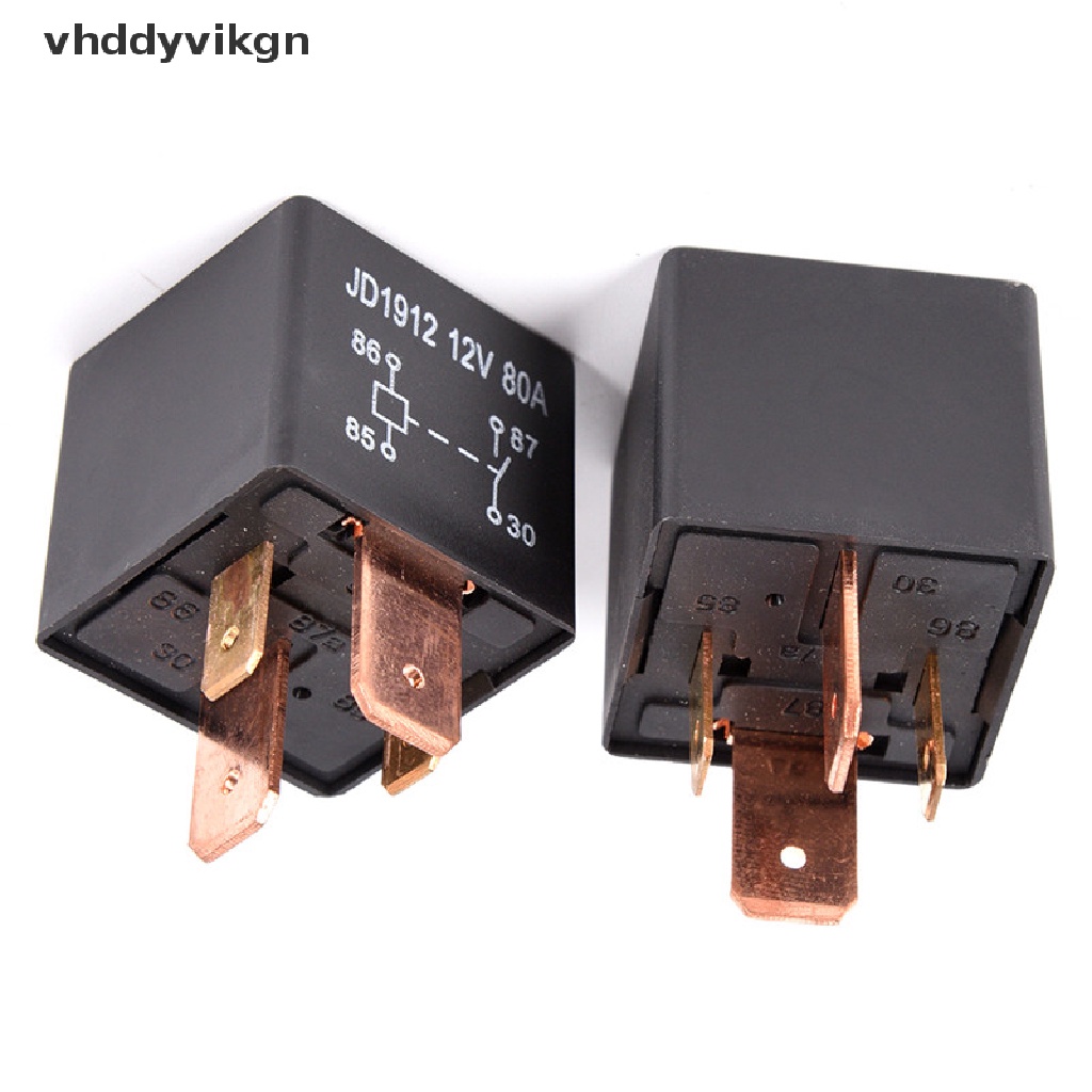 Rơle hạng nặng 4Pin 24V 12V 80A JD1912 Chống nước cho ô tô