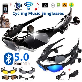 Kính Mát Phân Cực 2 Trong 1 Kết Nối Bluetooth Kèm Mic Cho Điện Thoại