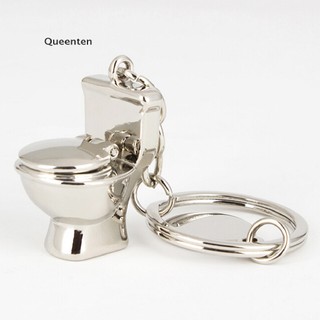 Queenten Dễ Thương Nhà Vệ Sinh Mãi Mãi Móc Khóa Kim Loại Móc Khóa Keyfob Quà Tặng Sáng Tạo QT