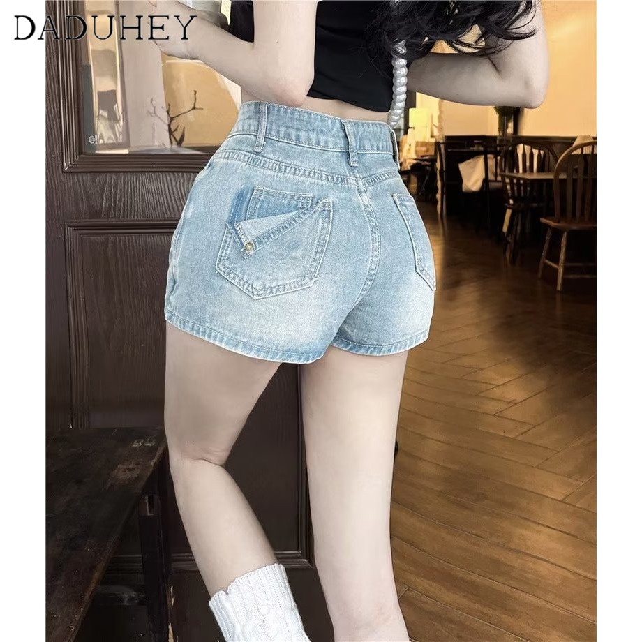 Ảnh Chân váy DADUHEY dáng chữ A vải denim lưng cao phong cách Hàn Quốc thời trang dành cho nữ 2
